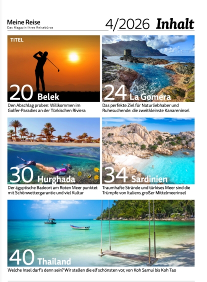 Belek<br />
La Gomera<br />
Hurghada<br />
Sardinien<br />
Thailand